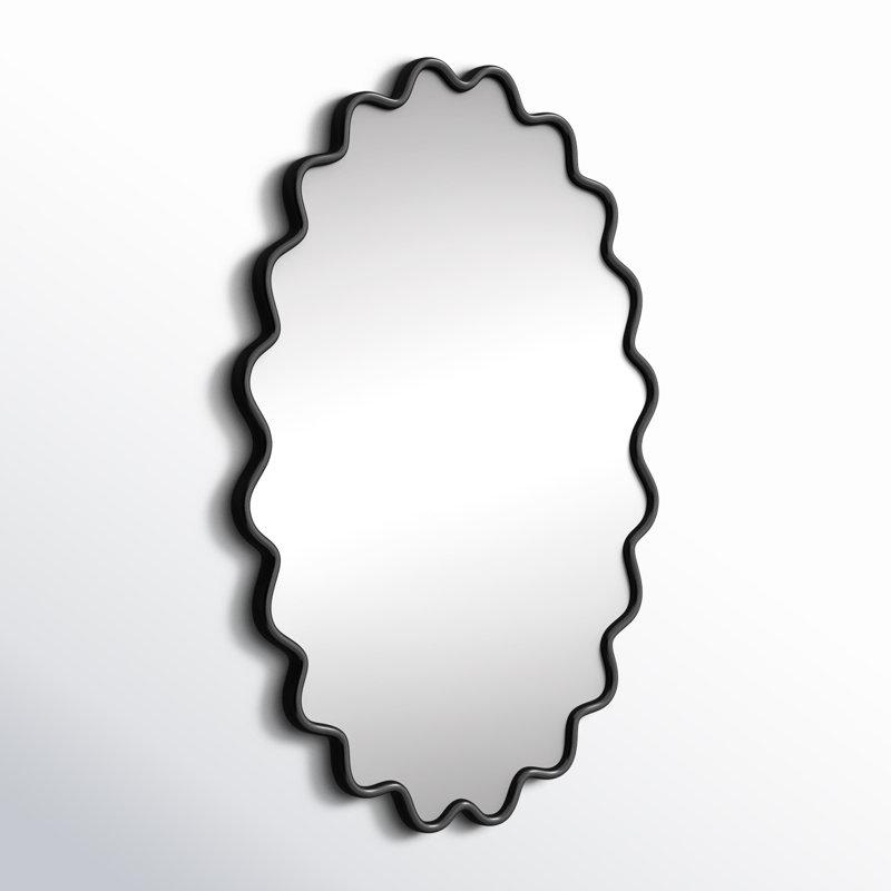 Miroir mural Anders, Noir