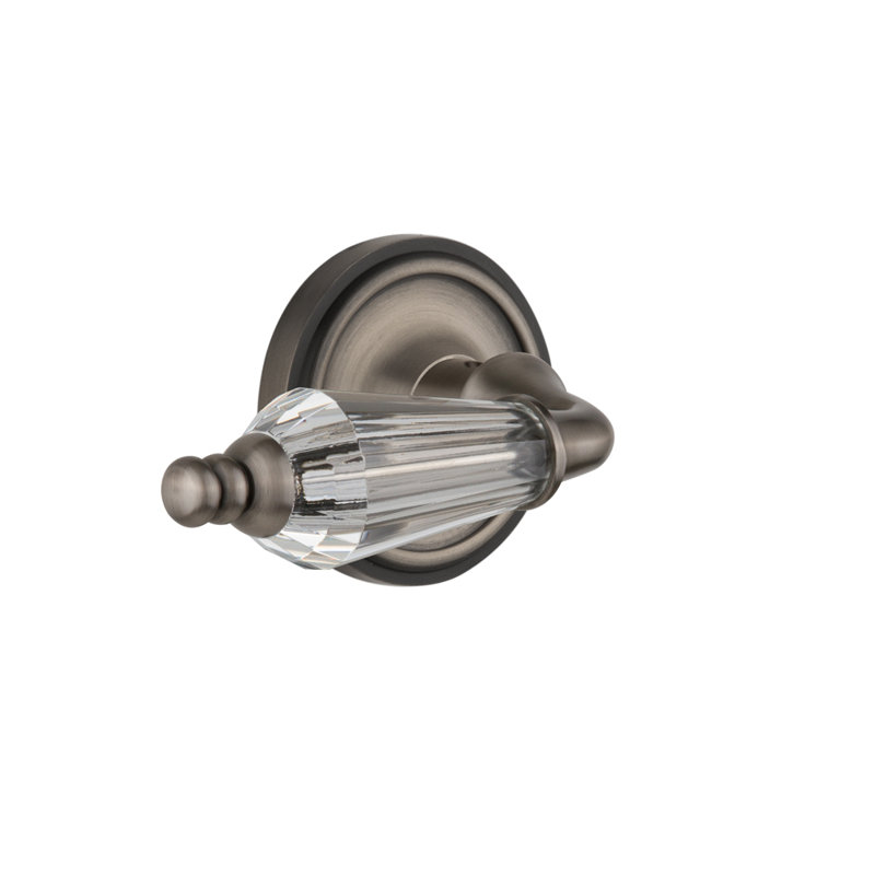 Rosette classique (lit et bain) avec levier pour salon, Étain antique, 2 3/4 po