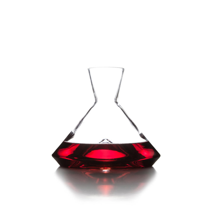 Monti Crystal Lead Free Crystal Wine Decanter, 7" H x 8" W x 8" D