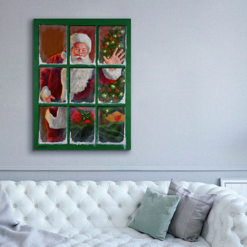 «Yurith Santa Window 4 on Canvas» par David Lindsley, reproduction, H 54 po x l 40 po x P 1,5 po