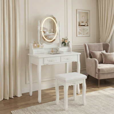 Ensemble de coiffeuse White Princess