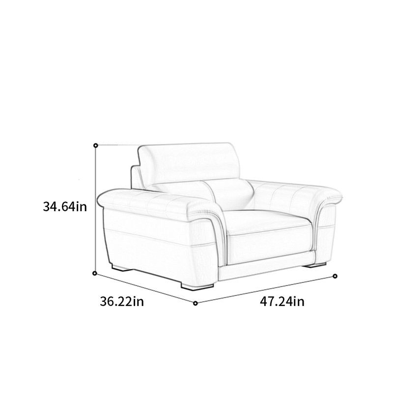 Canapé de luxe moderne, simple et léger
