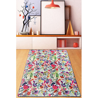 Premium Area Rug, 100% Polyester, 31.5 x 47.2 inches | Antibacterial, Non-Slip Underside | 0.4 in Pile Height, Machine Washable at 86°F | Perfect for Living Room, Bedroom & Kids' Playroom, Soft & Durable Design