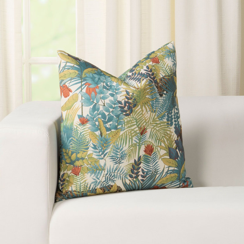 Wonderland Floral Throw Pillow, 18" H x 18" W