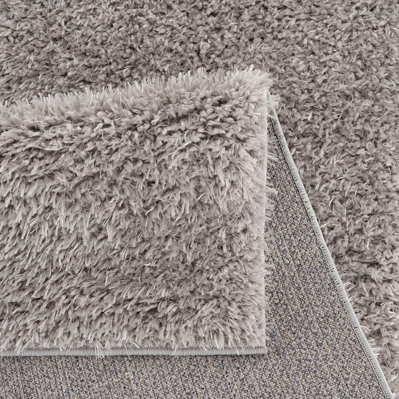Soft Polyester Shag Area Rug, Rectangle 5' x 7'