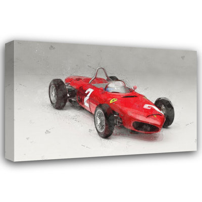 «Ferrari 156 Sharknose Three Quarter» par Stephen Chambers, impression sur toile tendue