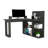 Writing Computer Desk, Five Open Shelves-1584559118