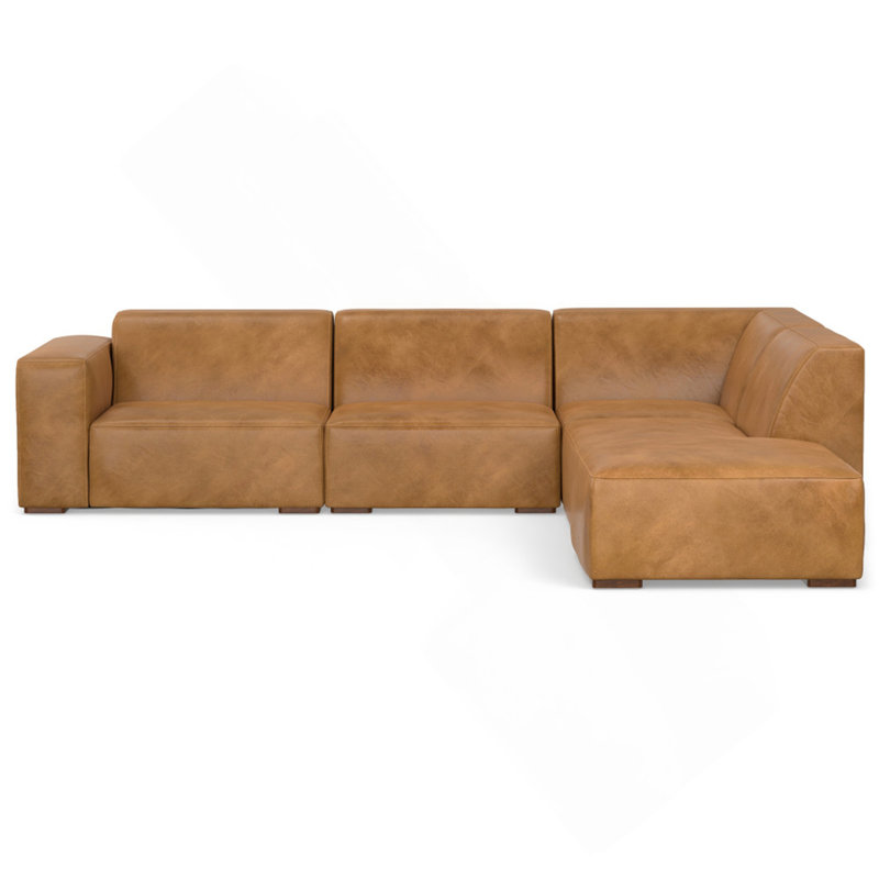 Right Sectional Sofa And Ottoman, Right Hand Facing