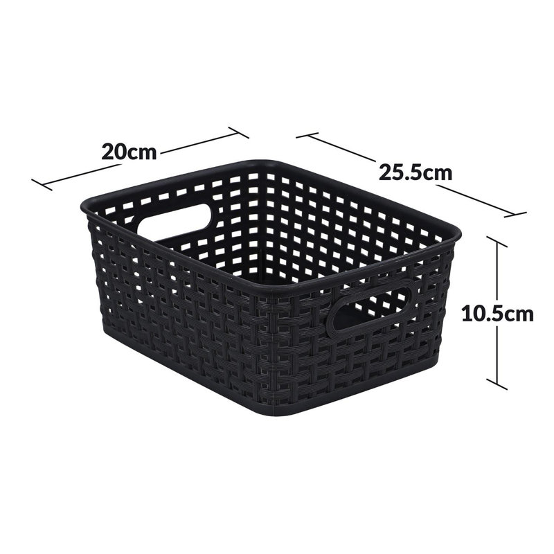 Plastic Crate, Black