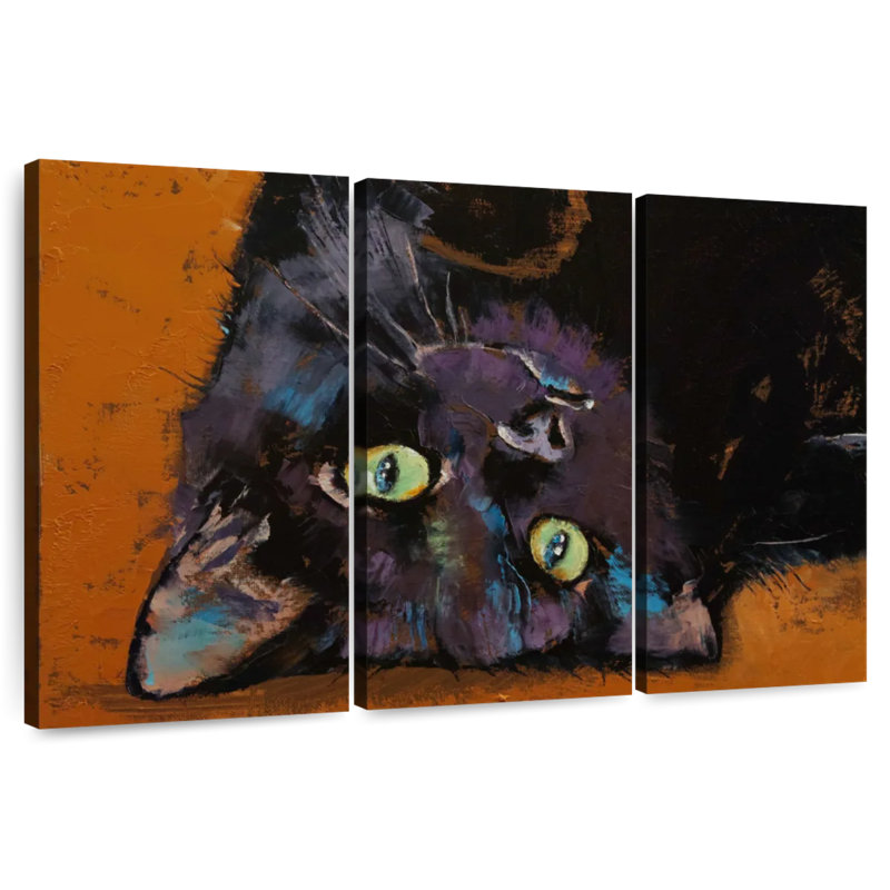 Upside Down Kitten, 42" H x 65" W