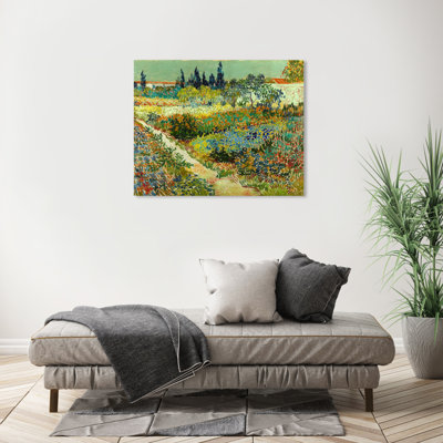 Bravolore Vincent Van Gogh - Jardin à Arles sur toile par Wynwood Studio, reproduction