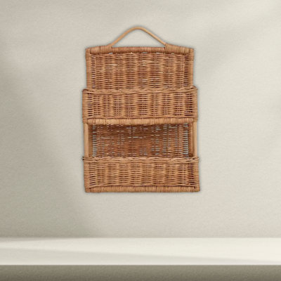 Alkiviadis 2 Piece Wicker Floating Shelf