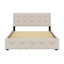 Lit plateforme tapissier avec 2 tiroirs et lit gigogne-1928077145