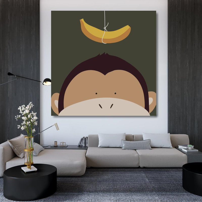 Singe Peek-A-Boo, H 36 po x l 36 po