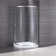 Breeze 32.68'' W 76.97'' H Framed Round Reversible Shower Kit