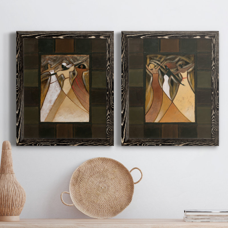 " Divine Grace I " 2 - Pieces, Maple Framed, 24" H x 20" W x 1" D