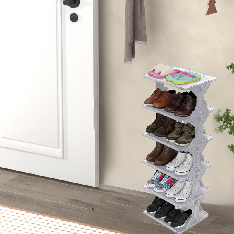 News Thickened And Widened Corner Simples Shoe Rack Small Size Easy To Install Removable Washable Storage Shoe Cabinet, E
