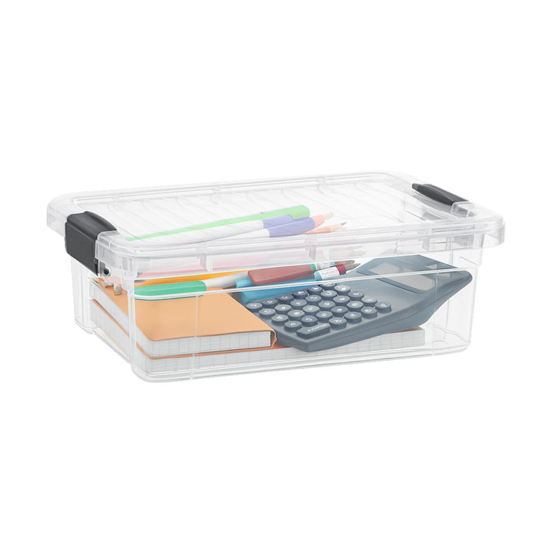 Boîtes de rangement transparentes Superio avec couvercles, bacs de rangement en plastique pour l'organisation, caisses empilables, sans BPA, non toxiques, sans odeur, organisateurs pour la maison, le bureau, l'école et le dortoir, 2,3 pintes