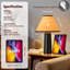 Lampe de table moderne en rotin noir 18,7 po-1876187543