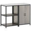  Kitchen Storage Set With Shelf 2 Pcs Rusty 120 X 50 X 92 Cm