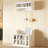 Adjustable Shoe Bench And Coat Rack, 4 Hooks, White Wall Mounted Entryway Organizer For Hallway, Foyer Stylish Storage With Cabinet Shelves, Hall Tree Home-236171256
