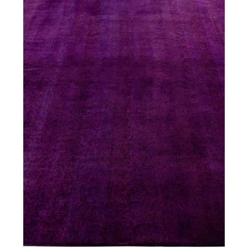 Overdyed One-of-a-Kind 6' 1" X 9' 5" Hand Knotted Area Rug