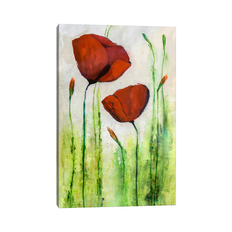 Reproduction d’art, "Spring pop III" par Julian Spencer, H 40 po x l 26 po x P 1,5 po, Pas de tapis, Toile tendue