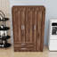 Armoire 3 portes avec 2 tiroirs et 2 tringles de suspension