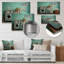Turquoise Vintage Laundry Room II - impression sans cadre sur métal-1659888659