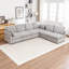 Canapé modulaire rembourré en L 6 pièces Miller-1092591933