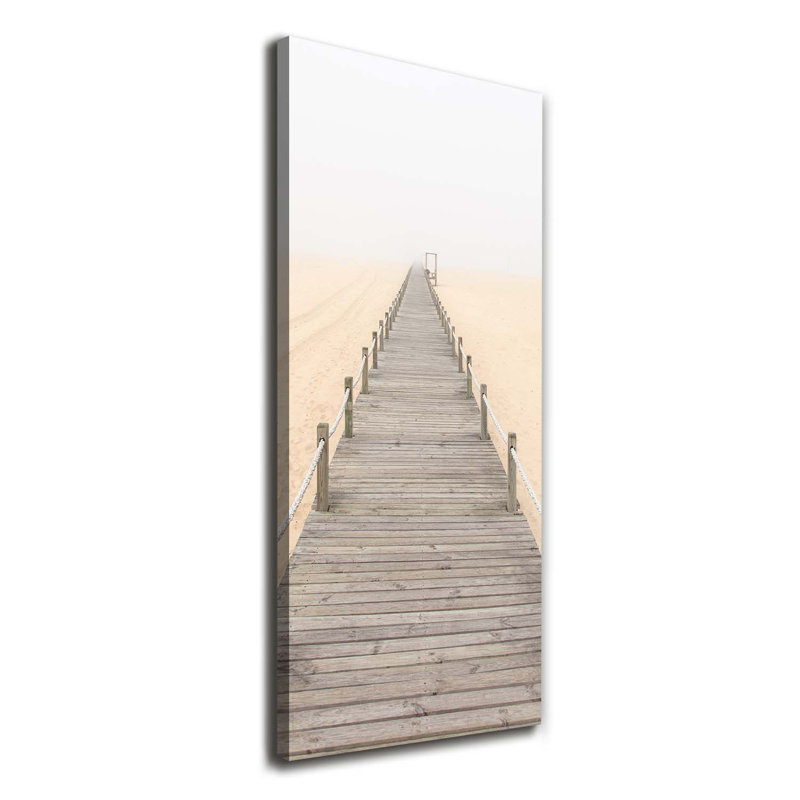 Path On The Beach - Wrapped Canvas Print