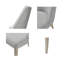 Élégantes chaises de salle à manger rembourrées (ensemble de 2)