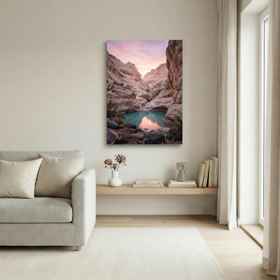 Ensemble de 1 tableau sur toile Canyon Oasis