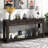 Rectangular Console Table In : Stylish Entryway Option Table: 4 Drawers & Fixed Lower Shelf-1319121798-1319121797