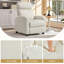 Fauteuil inclinable manuel moderne et doux au toucher, recouvert de tissu velours côtelé-1903143837