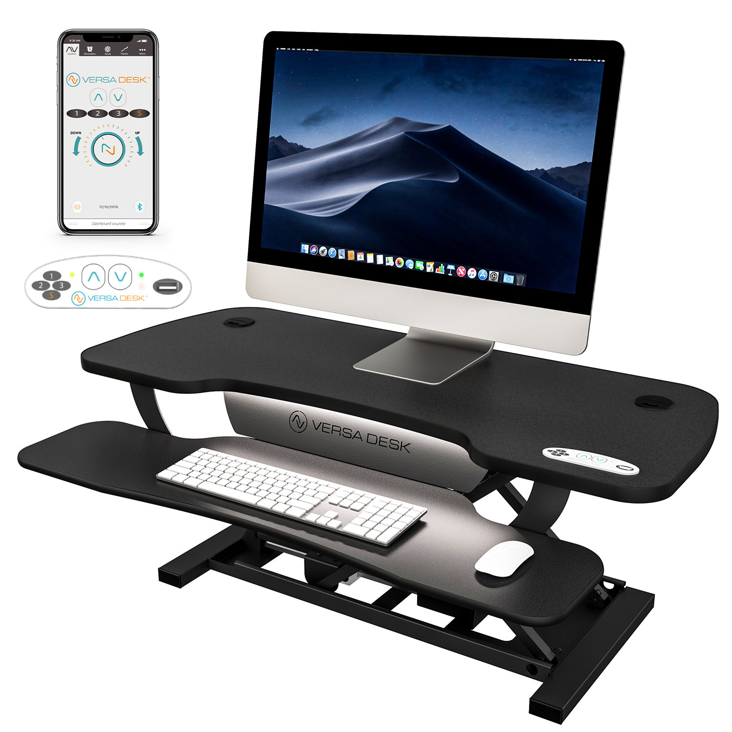 VERSADESK Standing Desk Converter, PowerPro Elite Electric Sit to Stand ...