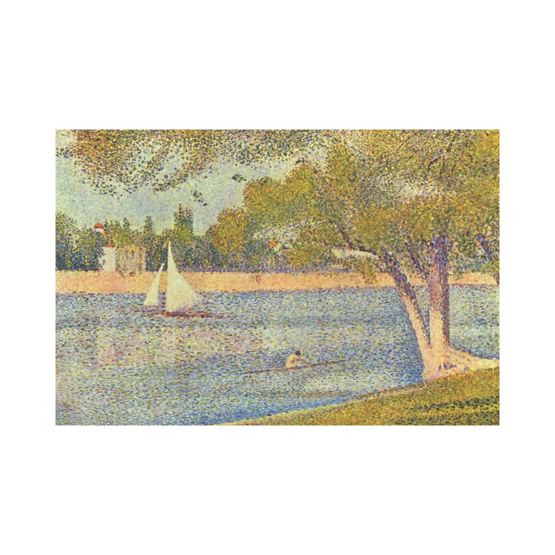 Banks Of Seine - Wrapped Canvas Painting, 152.5 cm H x 101.5 cm W