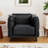Faux Leather Armchair-179651522