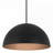 24" Diameter Integrated LED Black Pendant