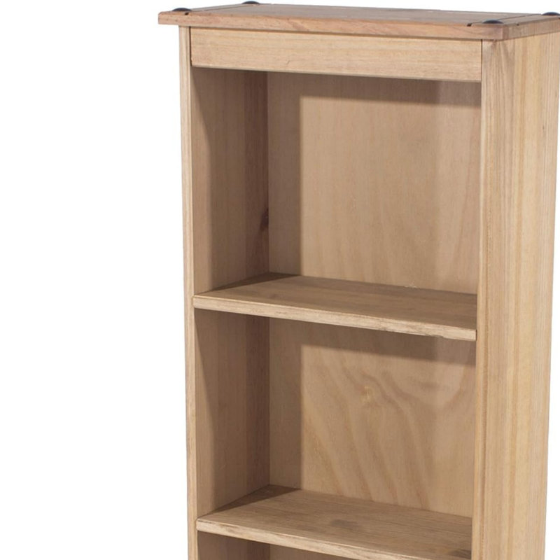 3 Tier Low Narrow Bookcase Display Shelf