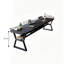 Bureau simple en bois de pin massif noir avec tablette-402633880