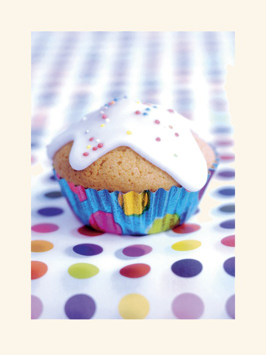 Fairy Cake 1 Piece Wall Art, 30cm H x 30cm W, Yellow