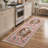 Gemini Oriental Machine Washable Red Indoor Area Rug with Non-Slip Backing-615691285-615872981