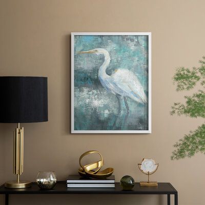 Reproduction encadrée Coastal Egret II - bois massif
