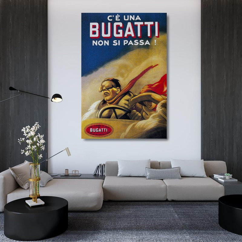 Bugatti, 1922, 48" H x 33" W