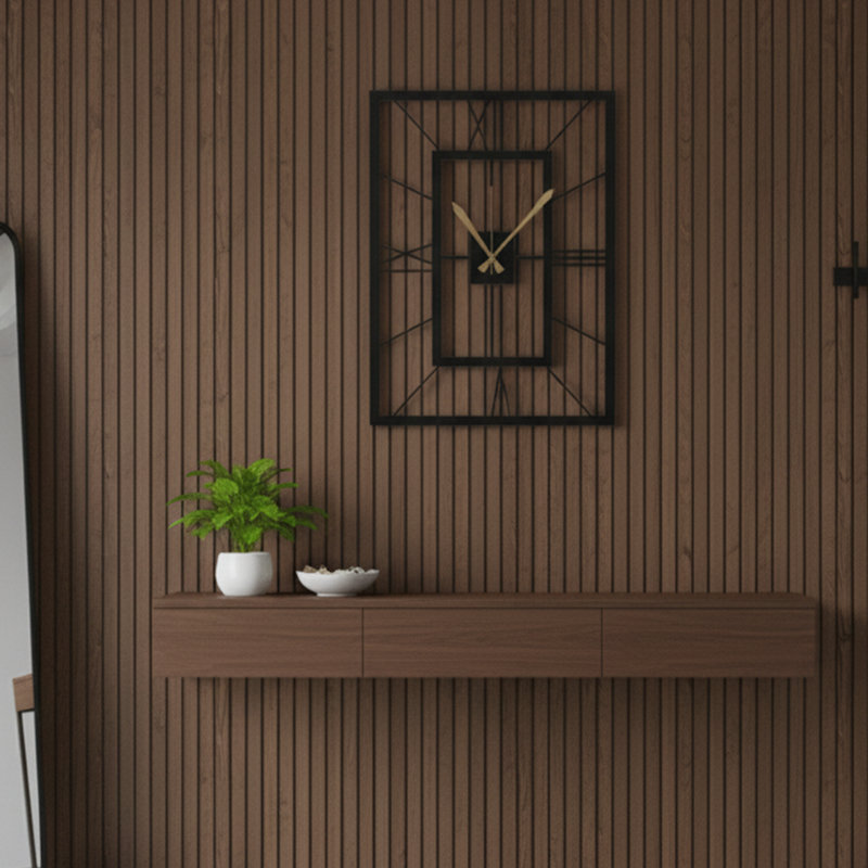 Metal Rectangle Wall Clock