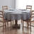 Polytetrafluoroethylene Addison Water And Stain-Resistant Round Tablecloth, 70 Inch Diameter Grey-73412116