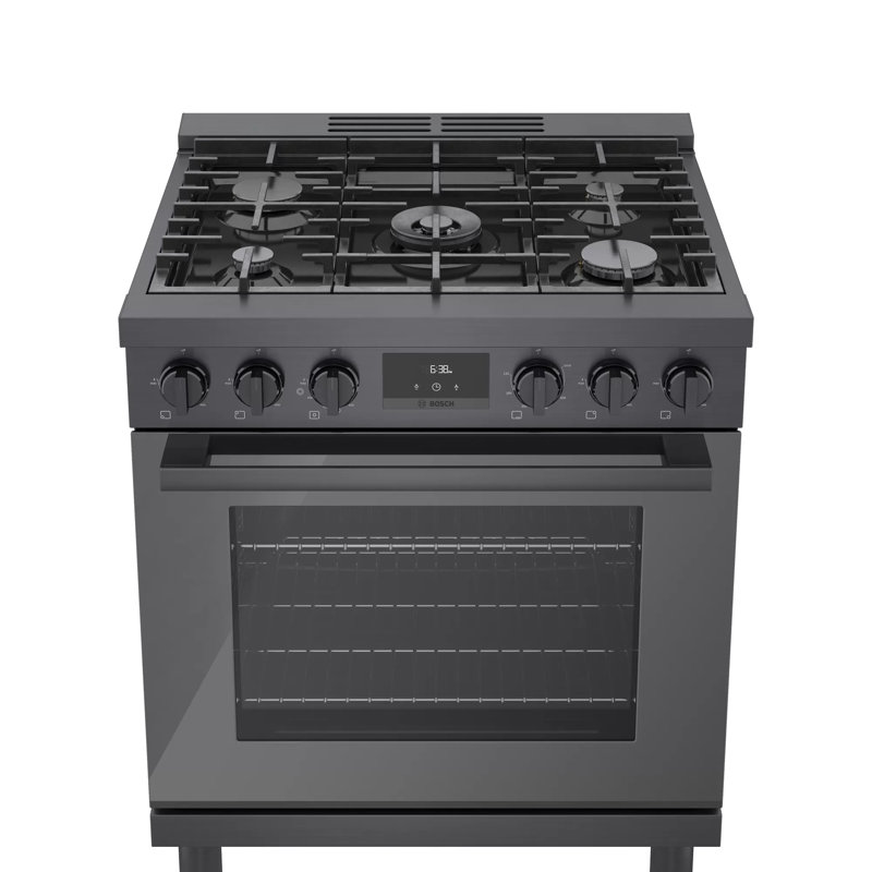 800 Series 30" 3.7 cu. ft. Freestanding Gas Range, Black