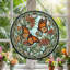 Panneau de vitrail en verre coloré Monarch ， 7,8H-1994969541