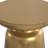 Toby 17"W Round Industrial Metal Accent Table with Sculptural Design-1754878930